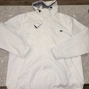 Baleaf White Hooded Raincoat-XL NWT